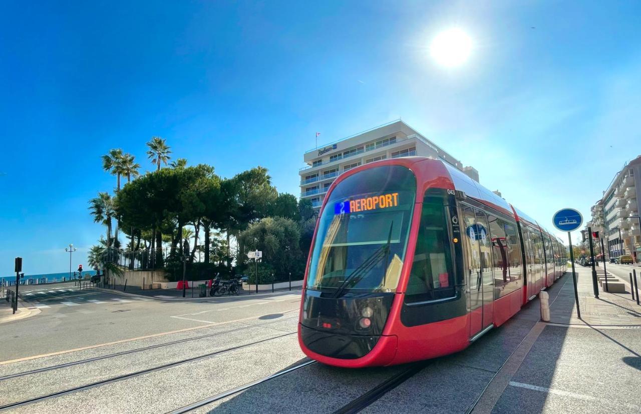 1 Min To The Beach Apartment - Kitchen - Tramway - Air Conditioner - Wifi - Promenade Des Anglais Nice Dış mekan fotoğraf