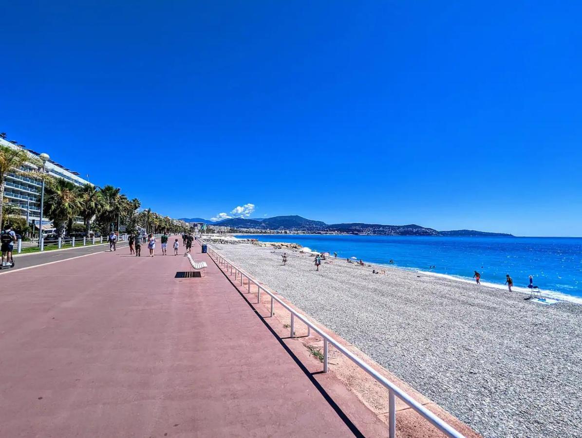 1 Min To The Beach Apartment - Kitchen - Tramway - Air Conditioner - Wifi - Promenade Des Anglais Nice Dış mekan fotoğraf
