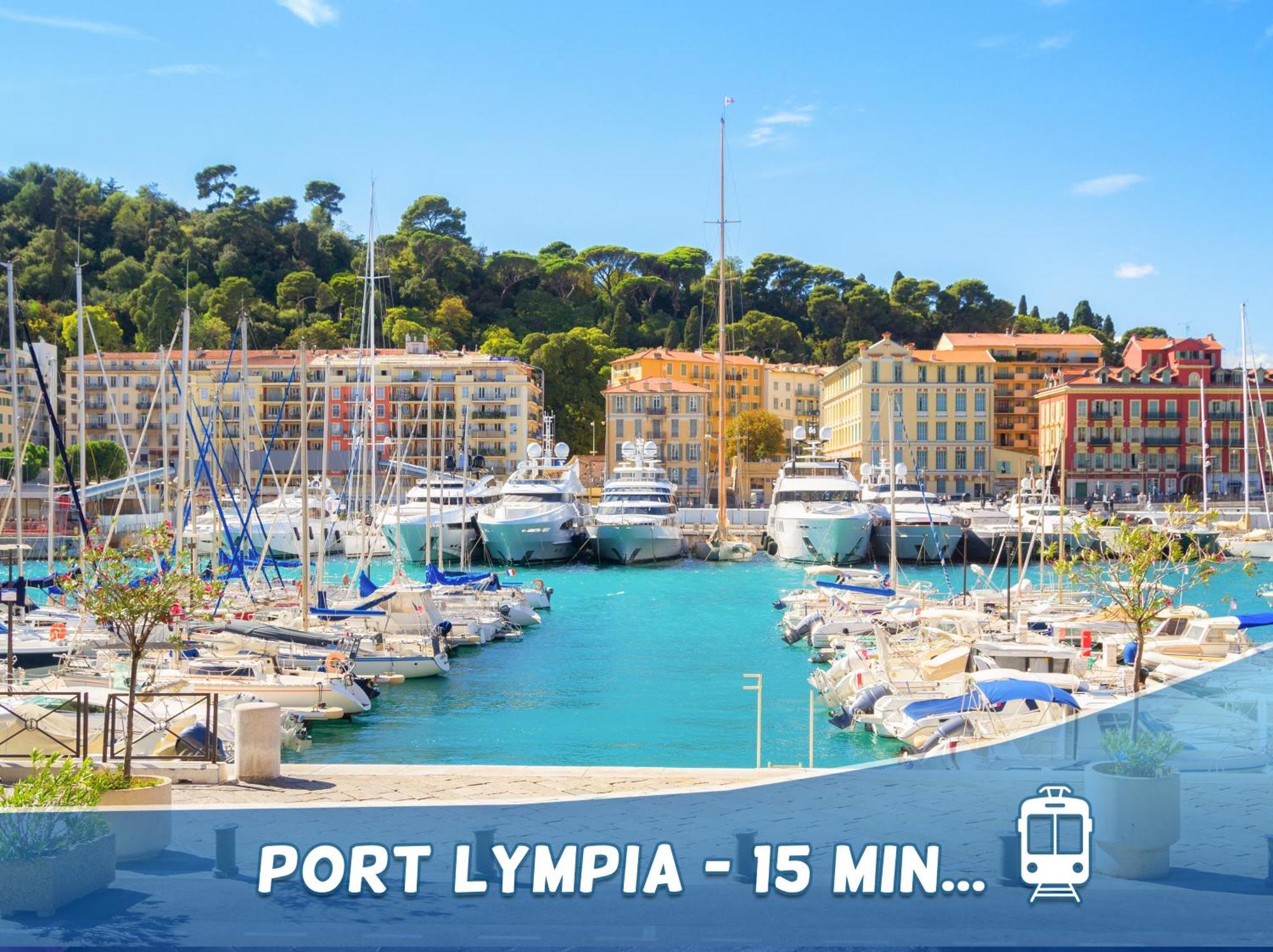 1 Min To The Beach Apartment - Kitchen - Tramway - Air Conditioner - Wifi - Promenade Des Anglais Nice Dış mekan fotoğraf